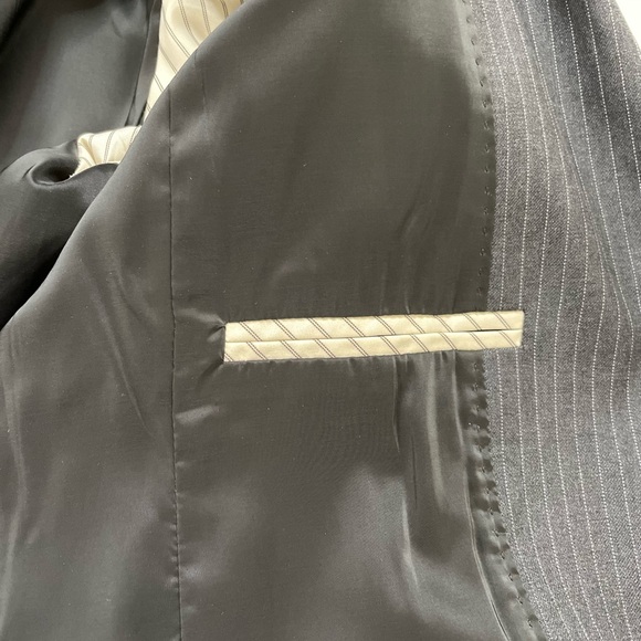 J.Crew 1035 Supper 120s Pinstriped Blazer in Gray - Picture 16 of 16